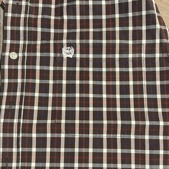 Cinch Other - Cinch Brown Plaid Shirt with Embroidered Detail